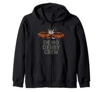 Demolition Derby Fan Pit Crew Crash Driver Fair Identity Zip Hoodie