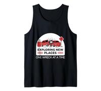Demolition Derby One Wreck at A Time Car Travel Traveling Tank Top