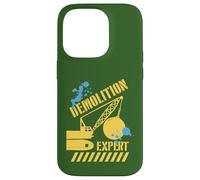 Demolition Expert Excavator Demolition Ball Construction Site Boy Dad Case for iPhone 14 Pro
