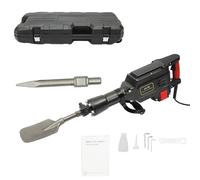 Demolition Hammer 220V 1700W Jack Hammer for Concrete Demolition Hammer Breaker Drill 360° Rotatable Electric Heavy Duty Garden Tree Digger with Scraping Chisel, Point Chisel, Portable Box