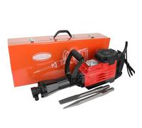 Demolition Hammer Breaker Drill 1700W Concrete Breaker 75J 230V 1900bpm with 2 x Chisels & Heavy Duty Wheeled Carry Case