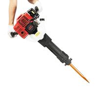 Demolition Jack Hammer, 1900W 2 Stroke Petrol Demolition Jack Hammer with Pointed and Flat Chisel, 1500bpm, 20-55 J Concrete Breaker, for Housing Foundation Removal, Brick Demolition