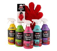 Demon 7 Piece Wash Mitt Car Cleaning Kit Kit
