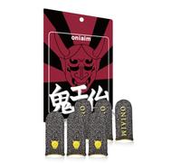 Demon Aim Finger Sack, Small, Gaming, Smartphone, Gaming, FPS, Sound Gaming, Wilderness Action, PUBG Apex CoD, High Sensitivity, Silver Fiber, Hand Sweat Protection, Demon Sack, Pack of 6, Yellow