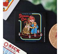 Demon Cat Coaster By Steven Rhodes - Protect Surfaces In Style