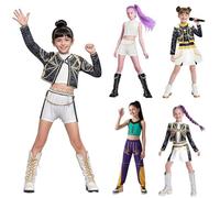 Demon Costumes for Kids Mira Zoey Mira Costume Girls Performance Outfits for Halloween Cosplay(DTZ-Deep Blue-150)