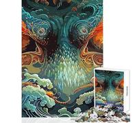 Demon Dragon Jigsaw Puzzle 1000 Piece for Teenagers Serene Peaceful Play Activity Peaceful Calm Stress Relief (50X75cm)