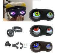Demon Eyes Bike Tail Light - 2026 New Smart Programmable devil eye LED Light with Muilt Vivid Color Modes, Waterproof USB Rechargeable Rear Bike Light, Wiring-Free Design, for Scooter Motorcycle Car