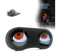 Demon Eyes Bike Tail Light, LED Smart Devil Eye Safety Light, DIY Personalized Light Display, USB Electric Scooter Demon Eye Headlights for Bike, Waterproof Devil Eyes Light with 11 Vivid Eyes