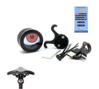 Demon Eyes Bike Tail Light, LED Smart Devil Eyes Lights for Bike,Waterproof, Easy Install, Safety Bike Lamp for Night Riding, for Enhanced Night Riding (Black With bracket)
