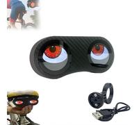 Demon Eyes Bike Tail Light,Waterproof Programmable Eyes Rear Bike Lights,USB Rechargeable LED Smart Devil Eyes Bike Tail Light for Bicycle Bike and Scooters,Customizable Images