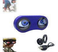 Demon Eyes Bike Tail Light,Waterproof Programmable Eyes Rear Bike Lights,USB Rechargeable LED Smart Devil Eyes Bike Tail Light for Bicycle Bike and Scooters,Customizable Images