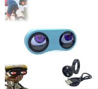 Demon Eyes Bike Tail Light,Waterproof Programmable Eyes Rear Bike Lights,USB Rechargeable LED Smart Devil Eyes Bike Tail Light for Bicycle Bike and Scooters,Customizable Images