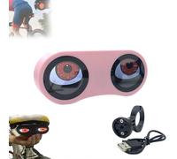 Demon Eyes Bike Tail Light,Waterproof Programmable Eyes Rear Bike Lights,USB Rechargeable LED Smart Devil Eyes Bike Tail Light for Bicycle Bike and Scooters,Customizable Images