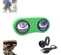 Demon Eyes Bike Tail Light,Waterproof Programmable Eyes Rear Bike Lights,USB Rechargeable LED Smart Devil Eyes Bike Tail Light for Bicycle Bike and Scooters,Customizable Images