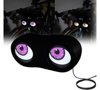 Demon Eyes Bike Tail Light, Waterproof Smart Bike Tail Light Devil Eyes Light, Programmable Eyes Rear Bike Lights, LED Smart Devil Eye Safety Light for Bicycles, Motorcycles & Cars (Double Eye)