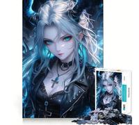 Demon Faith Girl 1000 Piece Jigsaws for Teenagers Casual Game Creative Play Fun Activity Home Accent (50x75cm)