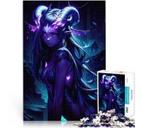 Demon Girl Anime Art1000 Piece Jigsaw Puzzle for teenagers Family Game for and Fun at Home Activities, Birthday Present,Travel Gifts, 38x26cm
