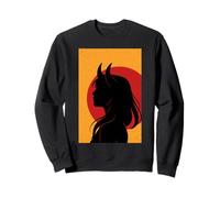 Demon Girl Halloween Goth Gothic Spooky Season Women Sweatshirt