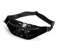Demon Goat Head Belt Bag Fanny Pack Crossbody Bags Waist Pack for Running Workout