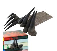 Demon Hand Bookmark - 3D Resin Devil's Claw Marker, Creepy Halloween Accessory | Witch's Hand Book Holder, Spooky Festival Decor, Unique Stationery Gift, Gothic Bookshelf Ornament for Readers