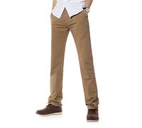 Demon&Hunter 900X Classic-Fit Series Men's Chinos Trousers, 36W / 32L, Dh9004 X Dark Khaki