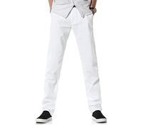 Demon&Hunter 900X Classic-Fit Series Men's Chinos Trousers, Dh9011 X White, 29W / 32L