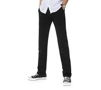 Demon&Hunter 900X Series Men's Classic-Fit Straight Leg Chinos Trousers 9001(32) Black
