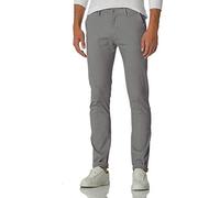 Demon&Hunter 910X Slim-Fit Series Men's Stretch Casual Pants, Grey, 35W / 32L