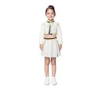 Demon Hunter Costume for Girls Anime Outfit for Halloween, Cosplay & Carnival Aged 3-12 Years Yellow 2XL