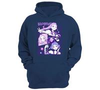 Demon Hunter Hoodie - Kids K-Pop Inspired Jumper - Casual Pullover (UK, Alpha, XXL, Regular, Regular, Navy)