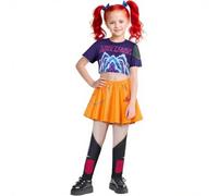 Demon Hunters Costume Halloween Costume Dress Kids Girls Cosplay Uniform Carnival Outfit for 3-12 Years l