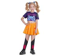 Demon Hunters Costume Rumi Cosplay Jacket Shorts Suit Zoey Outfits Mira Stage Uniform Suit for Halloween (Blue, XS)