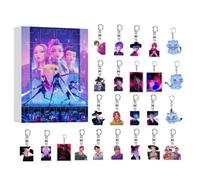 Demon Hunters Korean Idol Advent Calendars 2025,24 Days of Christmas Countdown Calendar Keychain Acrylic Pendant,Xmas Surprise Gifts for Girl k-pop Lover