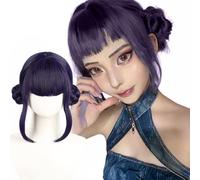 Demon Hunters Rumi Wig -35.4" Purple Hair Extensions Cosplay Hair 300g, Purple Braiding Hair Synthetic Fiber, Adjustable Cap for Kids & Adults, Halloween Anime Costume Wig (Zoey)