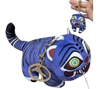 Demon Hunters Tiger Plush Keychain Purse Charm - Cute Tiger Keychains, Plush Toy Keychains, Halloween Birthday Gifts And Desktop Decorations For Kpop Fans, Children's Toys, And Plush Collectors