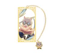 Demon Kamado Bookmark Page Mark, Anime Tanjiron Zenitsu Giyuu Kyoujurou Figure Reading Tool, Stationery Gifts for Reading Lovers Bookworm (Style G)