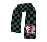 Demon Killing Scarf Unisex | Winter Long Scarves Warm Wraps | Anime Figure Cosplay Shawl Long Stole for Outdoor Sports (Multicolore-E)