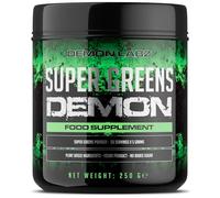Demon Labz Super Greens Powder - 15 Superfoods Blend, Vegan, 250g