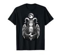 Demon Lillith Pentagram Moon Demonology T-Shirt