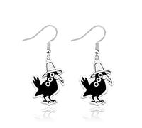 Demon Movie Merchandise Gift Sussiy Birds Lover Earring Cow Magpie Bird Character Gift Tiger And Bird Jewelry, S, Metal, No Gemstone