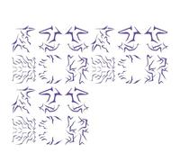 Demon Purple Hunter Temporary Tattoos, Movie Anime Dance Cosplay Tattoos Stickers, Purple Hunter Fantasy Markings Unique Design for Cosplay Festivals Costume Parties Body Stickers for Boys Girls (3)