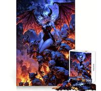 Demon Queen Lilith with Her Army Teenagers 1000 Pieces Puzzle FreeTime Game Vivid Print Fun Challenge Christmas Surprise (38x26cm)