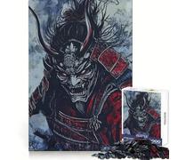 Demon Samurai Warrior Digital Art Jigsaw Puzzles 1000 Pieces Tension Relief Clear Hue Enjoyable Challenge Xmas Surprise (38x52cm)