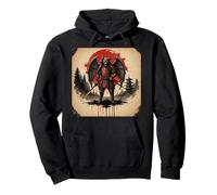 Demon Samurai Warrior Wings Japanese Dark Fantasy Pullover Hoodie