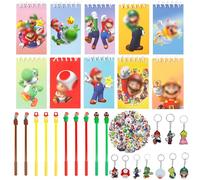 Demon Schreibwaren Set, 10 Pack mini Notizbücher mit Stiften Schlüsselanhänger Aufkleber , Mitgebsel Geburtstag für Kinder Party Geschenke Mitgebsel für Geburtstage, Goodie Bags & Schule Belohnungen