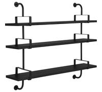 Démon Shelf L155 cm 3 Shelves Black Ash