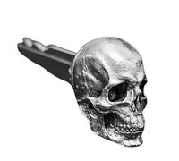 Demon Skull Key Cover, Metal Skull Head Keychain, Gothic Skulls Key Covers, Decorative Accessories for Motorcycle and Door Keys, Ideal for Gothic Enthusiasts