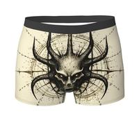 Demon Skull Pentagram Death Dark Men'S Briefs Fitted Cool Athletic Underwear Comfortable Boxer Briefs M
