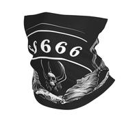 Demon Skulls 666 Mystical Gothic Magic Satan Hell Black Unisex Balaclava Stylish Magic Headband Microfiber Headwear For Running Climbing Soccer